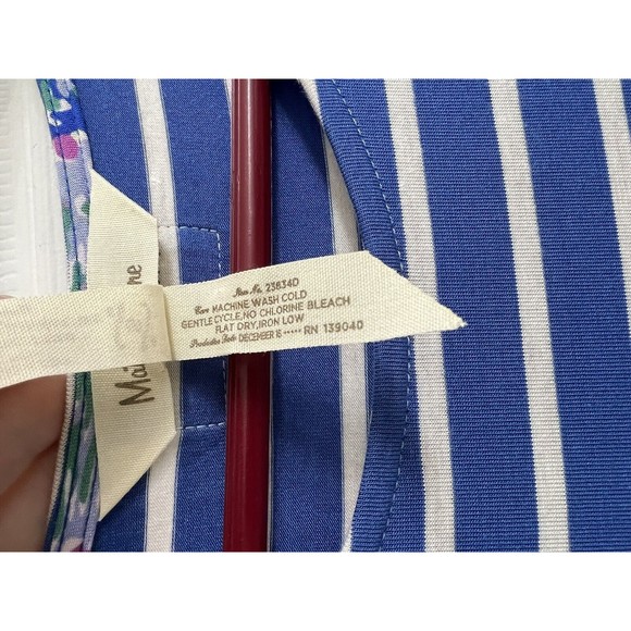 Matilda Jane Women’s Size Small Maxi Dress, Out Of The Blue, Blue & Gray Stripe! - Picture 3 of 6